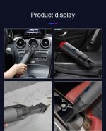 ⁦مكنسة كهربائية محمولة لاسلكية مع ضوء LED للسيارة والمنزل قابلة لإعادة الشحن - V6⁩ - الصورة ⁦2⁩