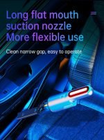 ⁦مكنسة كهربائية محمولة لاسلكية مع ضوء LED للسيارة والمنزل قابلة لإعادة الشحن -  V8⁩ - الصورة ⁦10⁩