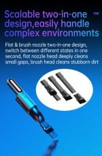 ⁦مكنسة كهربائية محمولة لاسلكية مع ضوء LED للسيارة والمنزل قابلة لإعادة الشحن -  V8⁩ - الصورة ⁦12⁩
