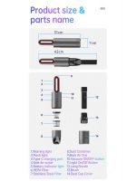 ⁦مكنسة كهربائية محمولة لاسلكية مع ضوء LED للسيارة والمنزل قابلة لإعادة الشحن -  V8⁩ - الصورة ⁦4⁩
