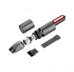 ⁦مكنسة كهربائية محمولة لاسلكية مع ضوء LED للسيارة والمنزل قابلة لإعادة الشحن -  V8⁩ - الصورة ⁦3⁩