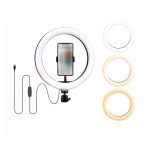 LED Ring Light 30 cm for Live Stream 360 Degree Rotated can be installed on any tripod With Mobile Holder - UN-300 - Image 4