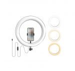 LED Ring Light 36 cm for Live Stream 360 Degree Rotated can be installed on any tripod With Mobile Holder - UN-360 - Image 2