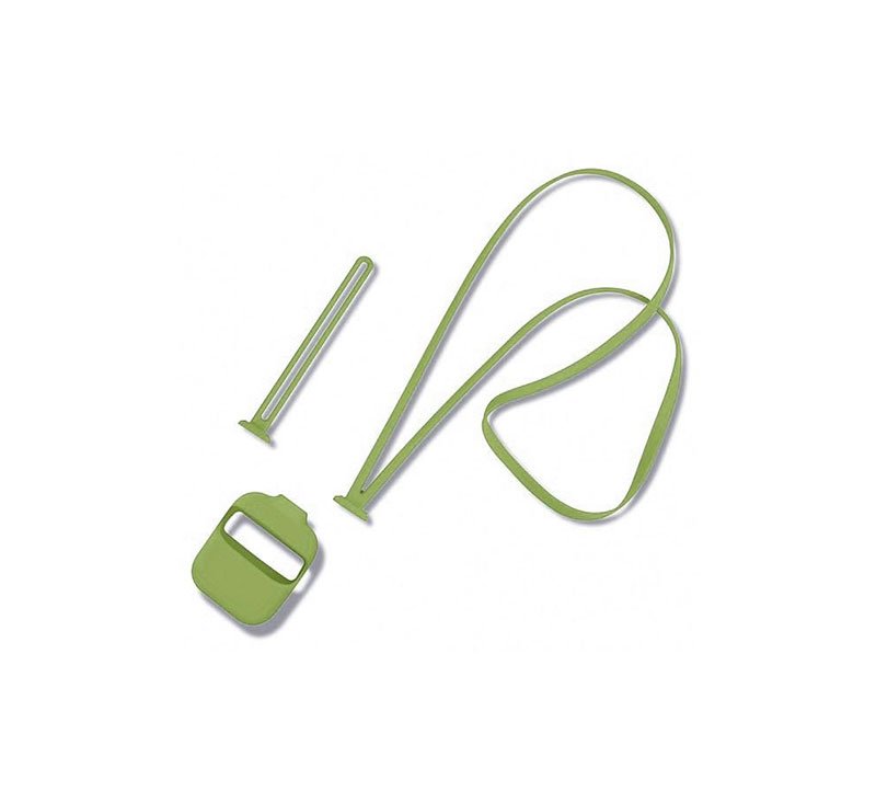item_XXL_96323541_47b0fbead3112 Silicone Protective Case with strap set for AirPods Green - UN-308 - Image 1