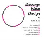 Hula hoop fitness 90 cm - plastic covered with foam for unisex - Image 4