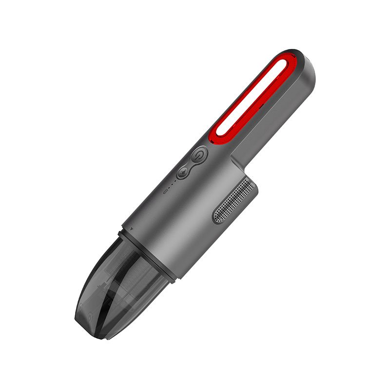 vuklvlm' مكنسة كهربائية محمولة لاسلكية مع ضوء LED للسيارة والمنزل قابلة لإعادة الشحن - V8 - الصورة 1