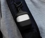 Silicone Protective Case with strap set for AirPods Black - UN-308 - Image 5