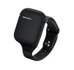 Protective Silicone AirPods Case Shaped like a Clock Black - UN-306