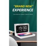 Digital Clock & Alarm & Temperature & Wireless Charger - ZH-03 - White - Image 4