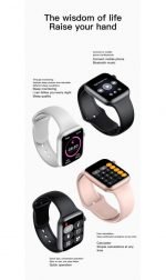 MC72 Pro Smart Watch 44MM-SERIES 6 - Full touch screen - measures blood oxygen, heart rate, blood pressure, call and message alerts, compatible with Android and IOS, Gold Color - Image 4
