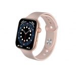 DT100 Smart Watch 44MM- Full touch screen- Measures Blood oxygen, Heart rate, Blood pressure, compatible with Android and IOS, Gold Color