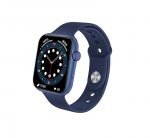 DT100 Smart Watch 44MM- Full touch screen- Measures Blood oxygen, Heart rate, Blood pressure, compatible with Android and IOS, Blue Color