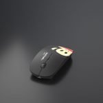 Rechargeable Mouse Bluetooth & Wireless - Silent to eliminate clicking sounds - Paul frank -Black - Image 2