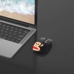 Rechargeable Mouse Bluetooth & Wireless - Silent to eliminate clicking sounds - Paul frank -Black - Image 3