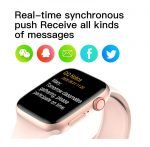 MC72 Pro Smart Watch 44MM-SERIES 6 - Full touch screen - measures blood oxygen, heart rate, blood pressure, call and message alerts, compatible with Android and IOS, Gold Color - Image 9