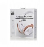 HZ-BT830 Wireless Bluetooth Headset - Microphone - FM Radio - Memory Card Slot - Foldable Compatible with mobile and computer - Gold & White - Image 8