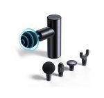 Mini Massage Gun Deep Portable Muscle Deep Tissue Massage Gun with 4 Massage Heads, Ultra Quiet - Rechargeable - model-04