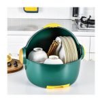 Dish Drainer With removable dish holder - MN06 - Dark Green