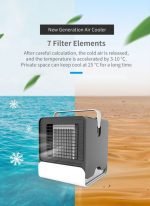 Mini Portable Air Cooler - USB - Lighting - Cooling Fan Speeds for Home and Office - Image 7