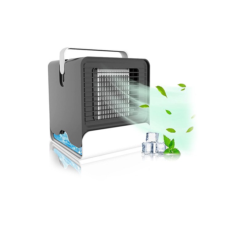 dxrhfdtuj (14) Mini Portable Air Cooler - USB - Lighting - Cooling Fan Speeds for Home and Office - Image 1