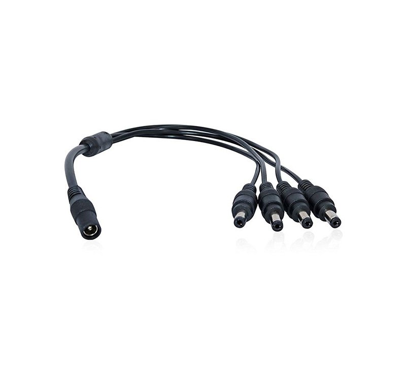 dxrhydt (1) Cable Power for Camera CCTV - 4 in 1 - Image 1