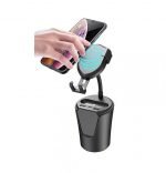 حامل وشاحن لاسلكي للموبايل وشاحن Airpods وثلاث مخارج USB للشحن - BX8