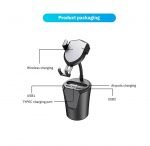 ⁦حامل وشاحن لاسلكي للموبايل وشاحن Airpods وثلاث مخارج USB للشحن - BX8⁩ - الصورة ⁦3⁩