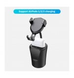 ⁦حامل وشاحن لاسلكي للموبايل وشاحن Airpods وثلاث مخارج USB للشحن - BX8⁩ - الصورة ⁦4⁩