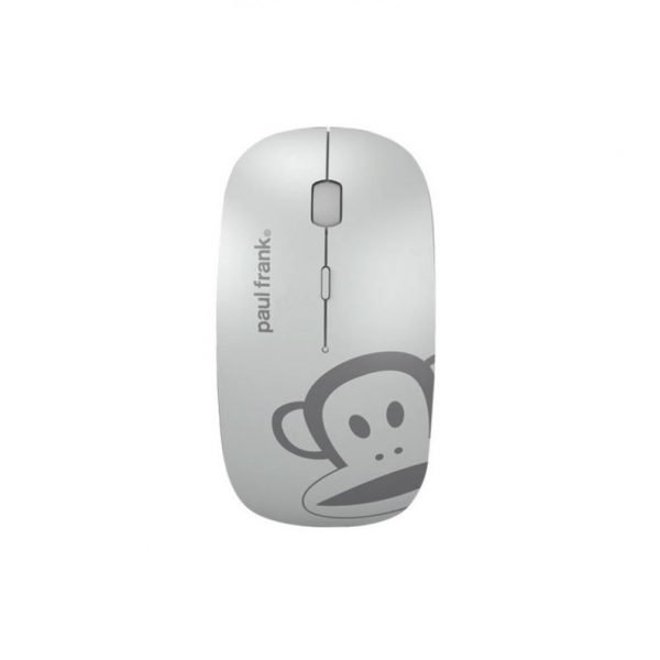 Rechargeable Mouse Bluetooth & Wireless - Silent to eliminate clicking sounds - Paul frank - Silver