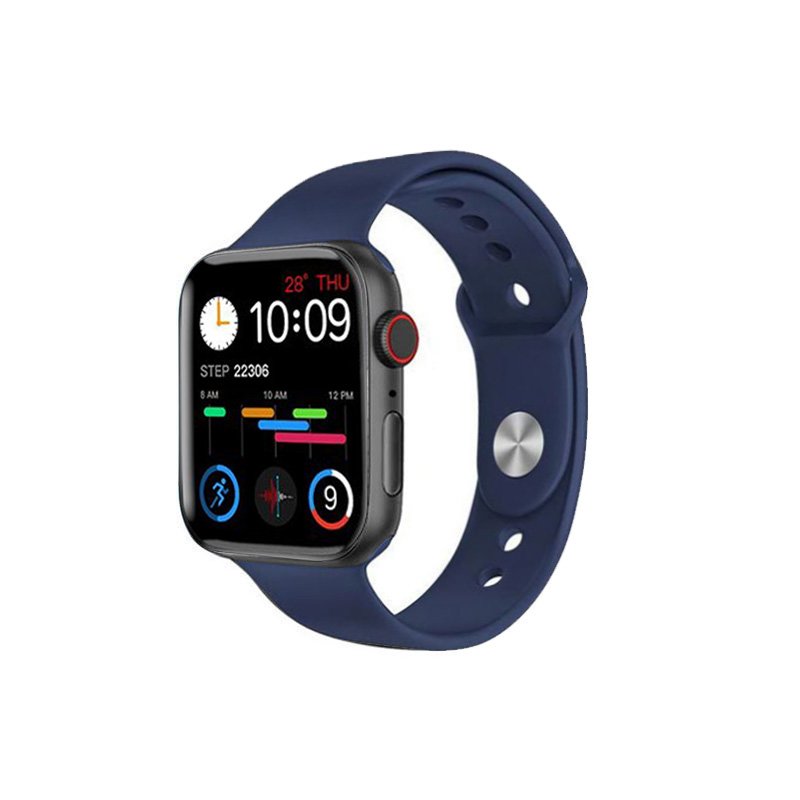 fthxft (4) MC72 Pro Smart Watch 44MM-SERIES 6 - Full touch screen - measures blood oxygen, heart rate, blood pressure, call and message alerts, compatible with Android and IOS, Blue Color - Image 1