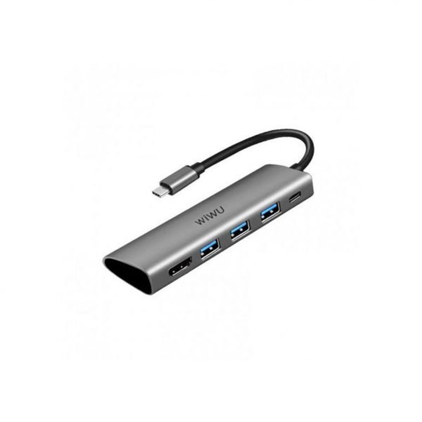 WiWU A531H 5 in 1 USB-C Hub for MacBook
