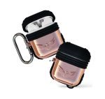 Protective Silicone AirPods Case with hook Gold color - UN-309 - Image 5