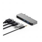 WiWU M X Pro 5-in-1 USB-C Hub Adapter For HUAWEI MateBook X Pro - Image 2