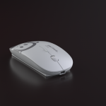 Rechargeable Mouse Bluetooth & Wireless - Silent to eliminate clicking sounds - Paul frank - Silver - Image 2