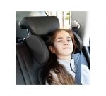 ⁦وسادة ومسند رأس لمقعد السيارة مع وسادة ناعمة من الجلد على كلا الجانبين وخطاف قابل للسحب وفتحة للعطر - أسود⁩ - الصورة ⁦3⁩