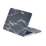 Protective Cover Ultra Thin Hard Shell 360 Protection For Macbook New Pro 15.4 inch A1707 / A1990 – Multi Color (Black Marble)