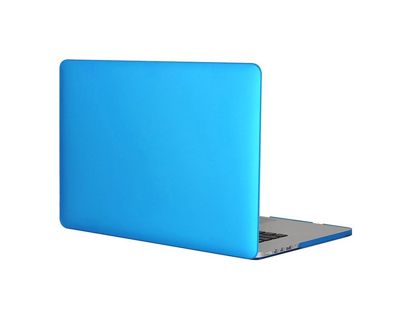 Blue غطاء حماية فائق النحافة صلب متوافق مع أجهزة الماك بوك برو ريتينا 15.4 إنش A1398 – لون ازرق - الصورة 1