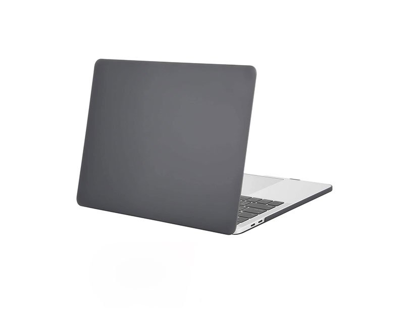 Dark-Clear غطاء حماية فائق النحافة صلب متوافق مع أجهزة الماك بوك اير 11 إنش A1370 - A1465 / لون شفاف غامق - الصورة 1