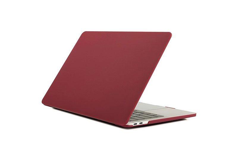 Dark-Red غطاء حماية فائق النحافة صلب متوافق مع أجهزة الماك بوك نيو برو 13 إنش A1706 - A1708 - A1989 - A2159 - A2289 - A2251 - A2338 لون نبيتي - الصورة 1