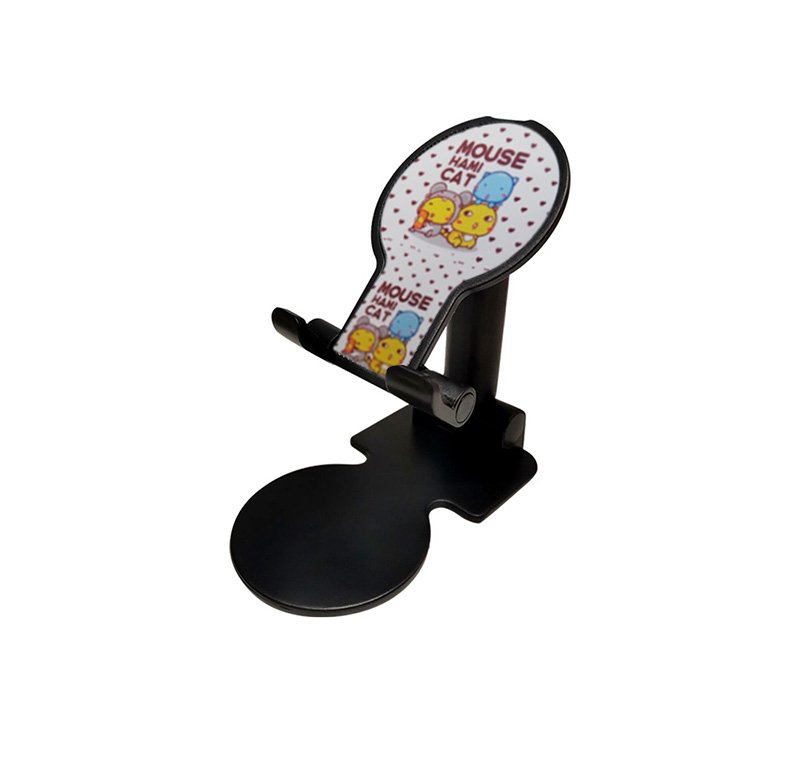 gvcj Desktop Foldable Stand For Mobile - MultiColor 2 - UN-53 - Black - Image 1