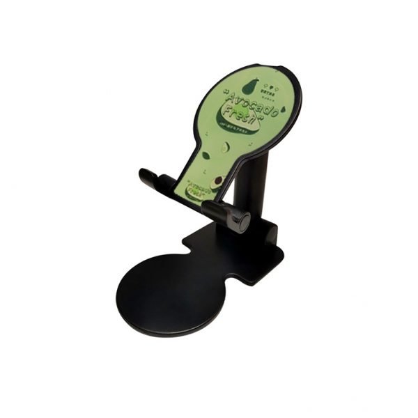 Desktop Foldable Stand For Mobile - MultiColor 10 - UN-53 - Black