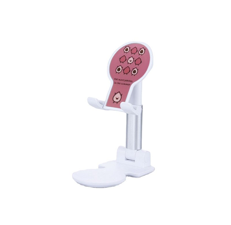 jhdthr-(6) Desktop Foldable Stand For Mobile - MultiColor 1 - UN-53 - White - Image 1