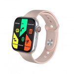 FR99 Pluse ساعة ذكية 44MM-SERIES 6 شاشة تتش بالكامل جميع زراير الساعة تعمل  مع 2 سوار قماش و سيليكون تدعم اللغة العربية ومتوافقة مع  Android و IOS لون زهري