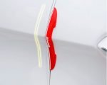 Car Door Protection 4 Pieces Bumper Set for all Cars - 6118 - Red - Image 3