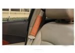 Leather car seat belt pouch suitable for all types of cars - RS01 - Brown - Image 4