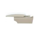 Car Console & Leather armrest two levels for storing things and 4 USB ports & Cup Holder , background, different levels of hand rest while driving, for all cars - CON-03 - Beige - Image 9
