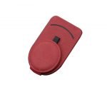 Car holder For Glasses & license & cards installed in the car sunshade -538 - Red Color - Image 2
