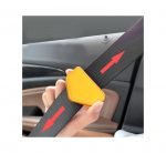 Magnetic stopper for car seat belt to install the belt as desired for all cars - TR100 - Yellow - Image 2