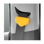 Magnetic stopper for car seat belt to install the belt as desired for all cars - TR100 - Yellow