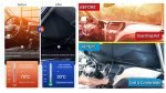Car Sun Block completely prevents sun rays, size 133 * 79 cm For all Cars - PT500 - Image 3